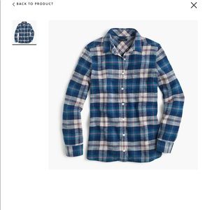 Jcrew boy flannel shirt
